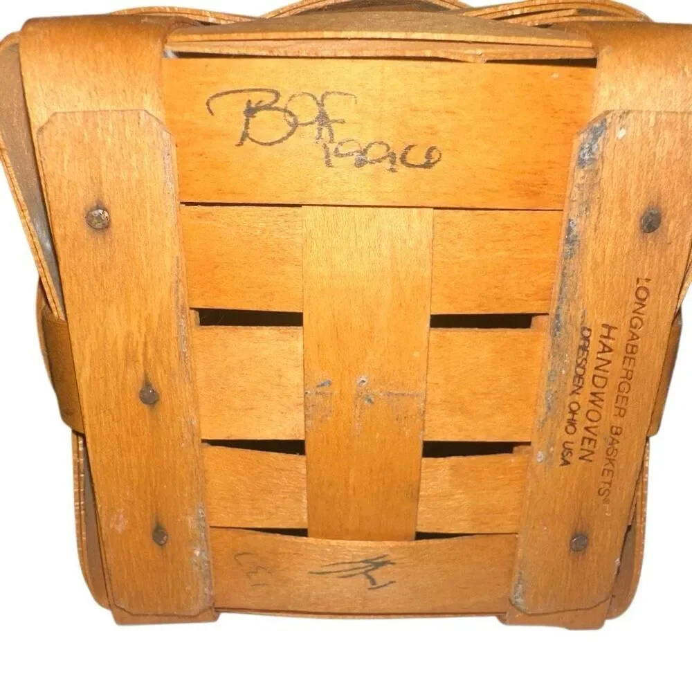 Longaburger, hand woven basket made in Dresden Ohio